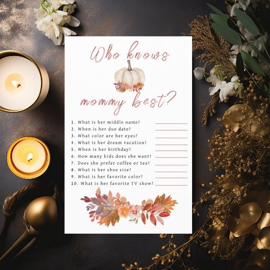 ママの赤ちゃんシャワーを知っ最高のているカボチャ チラシ