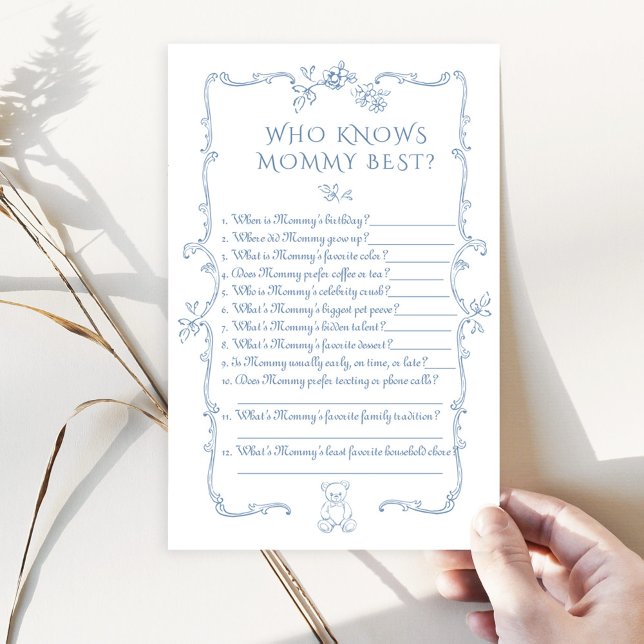 ママの赤ちゃんシャワーを知る最高のToile Teddy Bear (クリエイターアップロード済み)