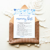 ママの赤ちゃんシャワーを知最高のったブルーバレンタイン 招待状