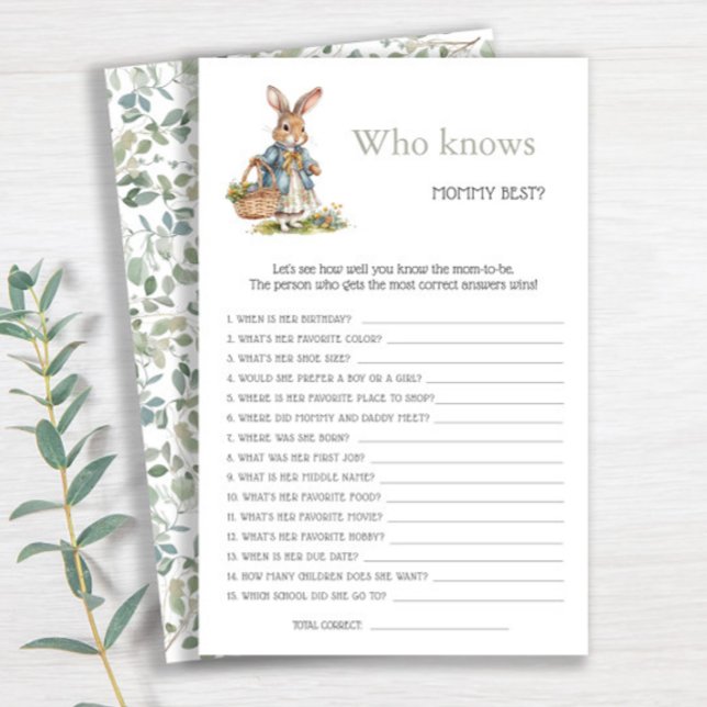 ママの赤ちゃんシャワーを知最高のるバニーの緑 (クリエイターアップロード済み)