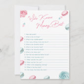 ママの赤ちゃんシャワー最高のを知るドーナツ 招待状 (正面)