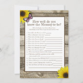 ママの赤ちゃんシャワー最高のを知るヒマワリ |ピンク 招待状 (正面)