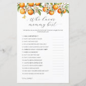 ママの赤ちゃんシャワー最高のゲームを知っているオレンジ (正面)