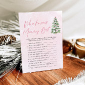 ママの赤ちゃんシャワー最高のゲームを知っているクリスマス 招待状