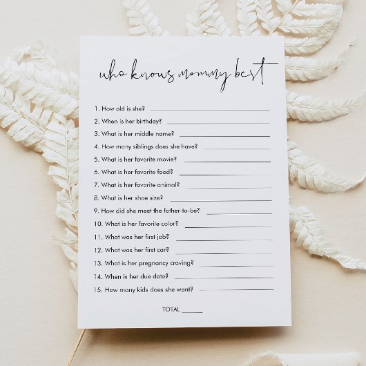 ママの赤ちゃんシャワー最高のゲームを知るステラ 招待状