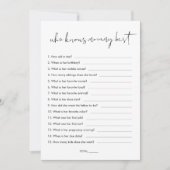 ママの赤ちゃんシャワー最高のゲームを知るステラ 招待状 (正面)