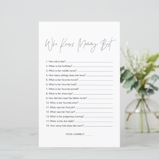 ママの赤ちゃんシャワー最高のゲームを知るハロウ (スタンド正面)