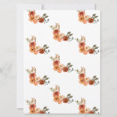 ママの赤ちゃんシャワー最高のゲームを知る恋の秋 招待状 (裏面)