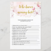 ママの赤ちゃんシャワー最高のゲームを知る蝶 (正面)