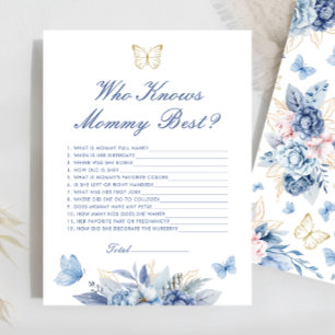 ママの赤ちゃんシャワー最高のゲームを知る蝶