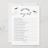 ママの赤ちゃんシャワー最高のゲームを知るSUGARBOO 招待状 (正面)