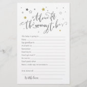 ママの赤ちゃん男女兼用シャワーカード用アドバイス (正面)