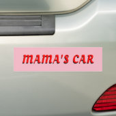 ママの車ママのプレゼント バンパーステッカー (車上)