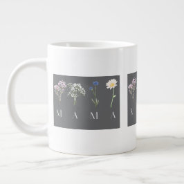 ママの野の花 母の日と誕生日 ジャンボコーヒーマグカップ