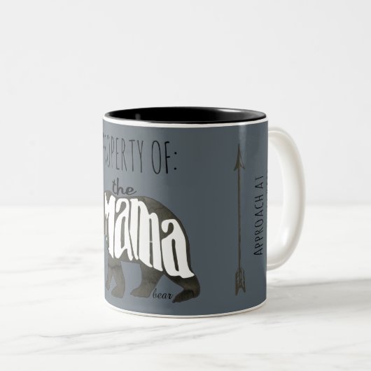 ママのBear- Approach特性自己の責任において! ツートーンマグカップ (正面右)