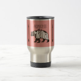 ママのBear Pink特性 トラベルマグ
