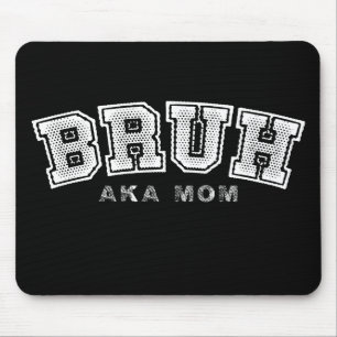 ママのBruhおもしろ母の日レトロ ヴィンテージ マウスパッド