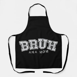 ママのBruh おもしろ 母の日 レトロ ヴィンテージ エプロン