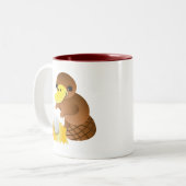 ママのplatypus ツートーンマグカップ (正面左)