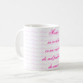 ママのsuのnombre ES un cuadro de milのpalabras de AM コーヒーマグカップ (正面左)