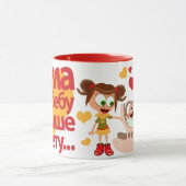 ママのvoliのbebuの(お母さんはベビーを愛します)マグ02 マグカップ (中央)