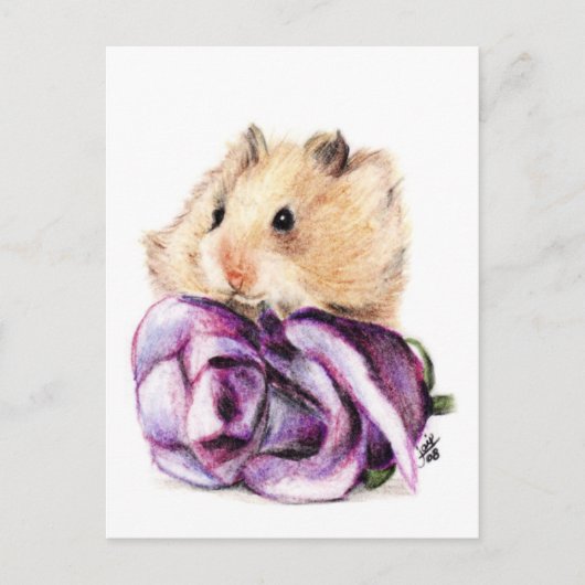 ママはがきのバラ ポストカード (正面)