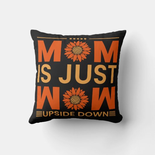 ママはすごい、ママの日ギフトアイディアTシャツ クッション (裏面)