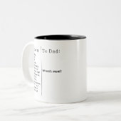 ママはどこ?ユーモアあふれる親 ツートーンマグカップ (正面左)