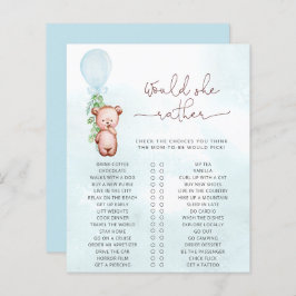 ママはむしろゲーム赤ちゃんシャワーのテディベア