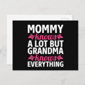 ママはよく知っているが、おばあちゃんは何でも知っている ポストカード (正面/裏面)