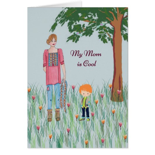 ママはカッコいい誕生日カード (正面)