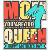 ママはクイーン–67761 シール (正面)