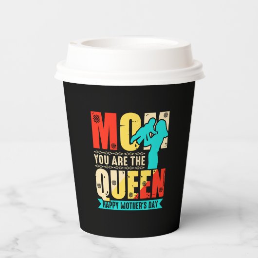 ママはクイーン–67761 紙コップ (裏面)