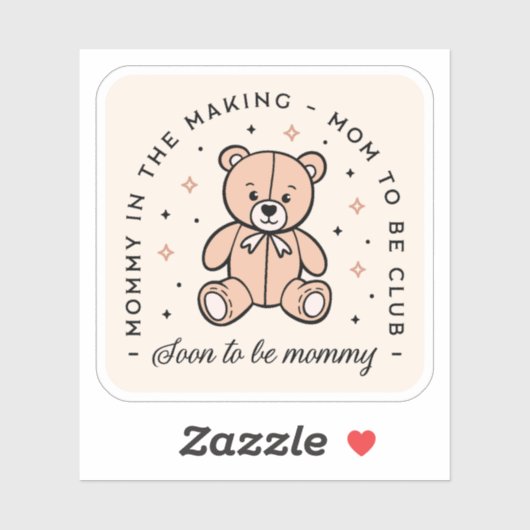 ママはクラブのママのコテージコーレのベージュ美学 シール (シート)