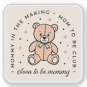 ママはクラブのママのコテージコーレのベージュ美学 シール (正面)