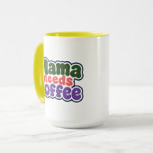 ママはコーヒーが必要です マグカップ (正面左)