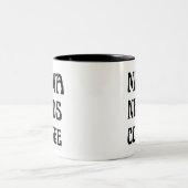 ママはコーヒーが必要なの ツートーンマグカップ (中央)