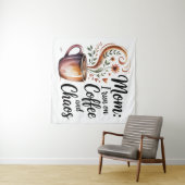 ママはコーヒーとカオスで動いてる タペストリー (インサイチュ(横))