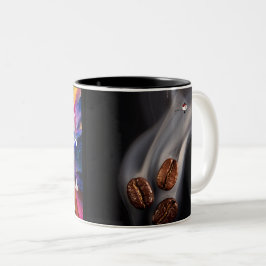 ママはコーヒーとクッキーが必要 ツートーンマグカップ