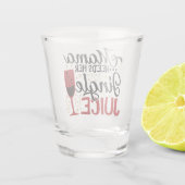 ママはジングルのジュースが欲しい |クリスマス飲みユーモア ショットグラス (裏面)