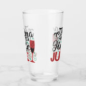 ママはジングルのジュースが欲しい |クリスマス飲みユーモア タンブラーグラス (右)