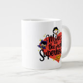 ママはスーパーヒーロー実在だ ジャンボコーヒーマグカップ (正面右)