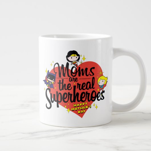 ママはスーパーヒーロー実在だ ジャンボコーヒーマグカップ (右)