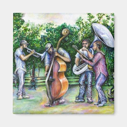 ママはチューバプレーヤーについて私に警告しなかった マグネット (正面)