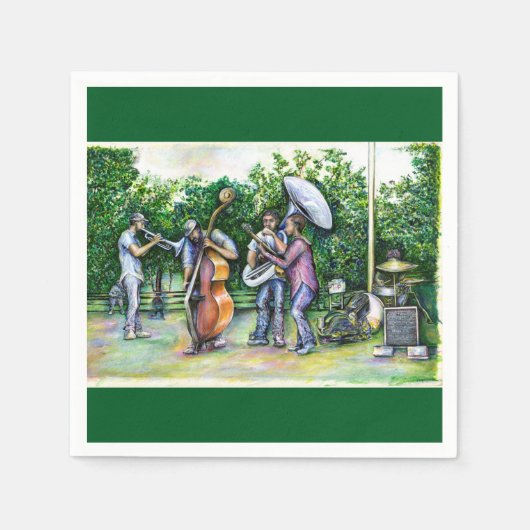 ママはチューバ警告選手について私にペーパナプキン スタンダードカクテルナプキン (正面)