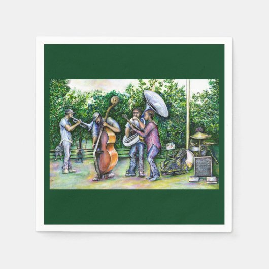 ママはチューバ警告選手の事は決して知らない スタンダードカクテルナプキン (正面)