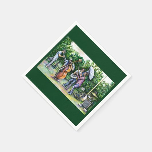 ママはチューバ警告選手の事は決して知らない スタンダードカクテルナプキン (角)