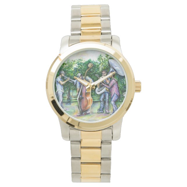 ママはチューバ警告選手の腕時計について決して私を見ない 腕時計 (正面)