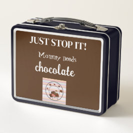 ママはチョコレートが必要だ！ メタルランチボックス