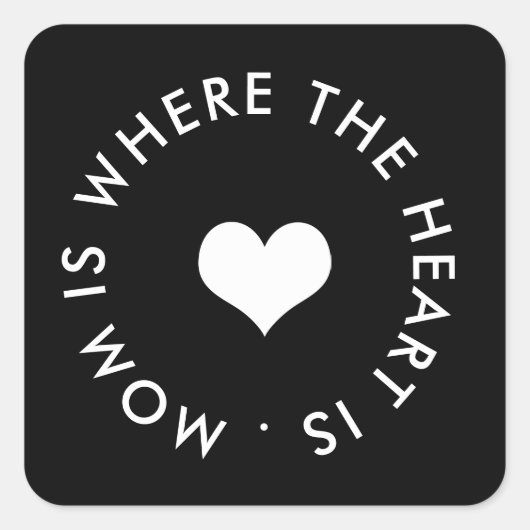 ママはハートだ スクエアシール (正面)